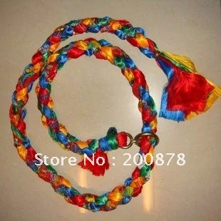 Colorful Hada knotted leash Dog Towing Rope  for Tibetan Mastiff, 2.4m long cute gift for Zang`ao Pet special leash