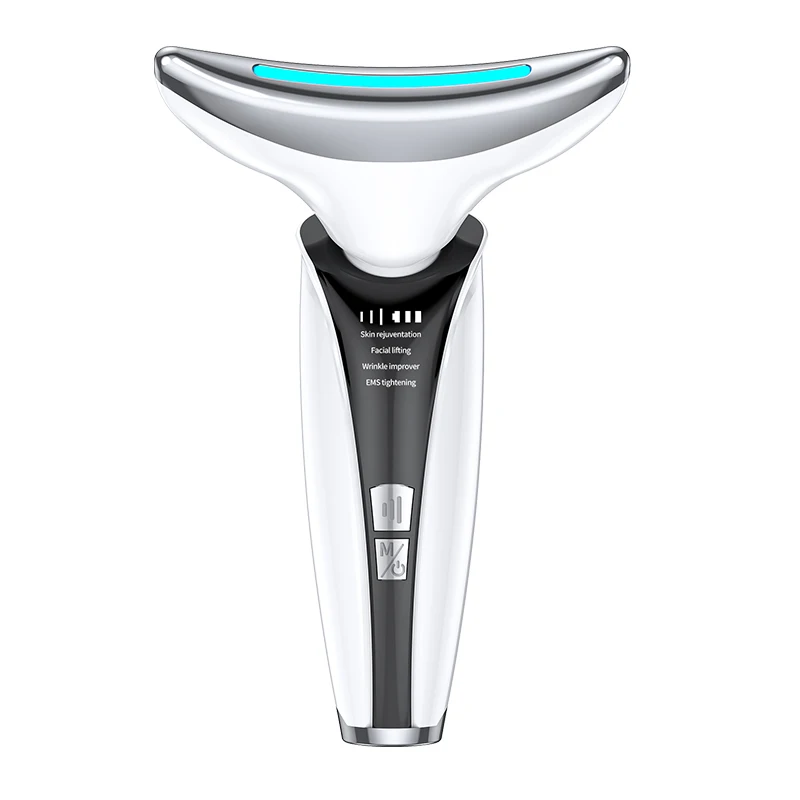 

EMS Microcurrent Face Neck Beauty Device LED Photon Firming Rejuvenation Anti Wrinkle Thin Double Chin Skin Care Facial Massager