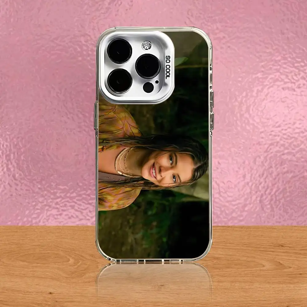 حافظة هاتف Sarah C-Cameron لهاتف iPhone 16,15,14,13,12,11,Pro,Max,Plus,Mini,SE غطاء مقاوم للصدمات من الحلوى البيضاء غير اللامعة