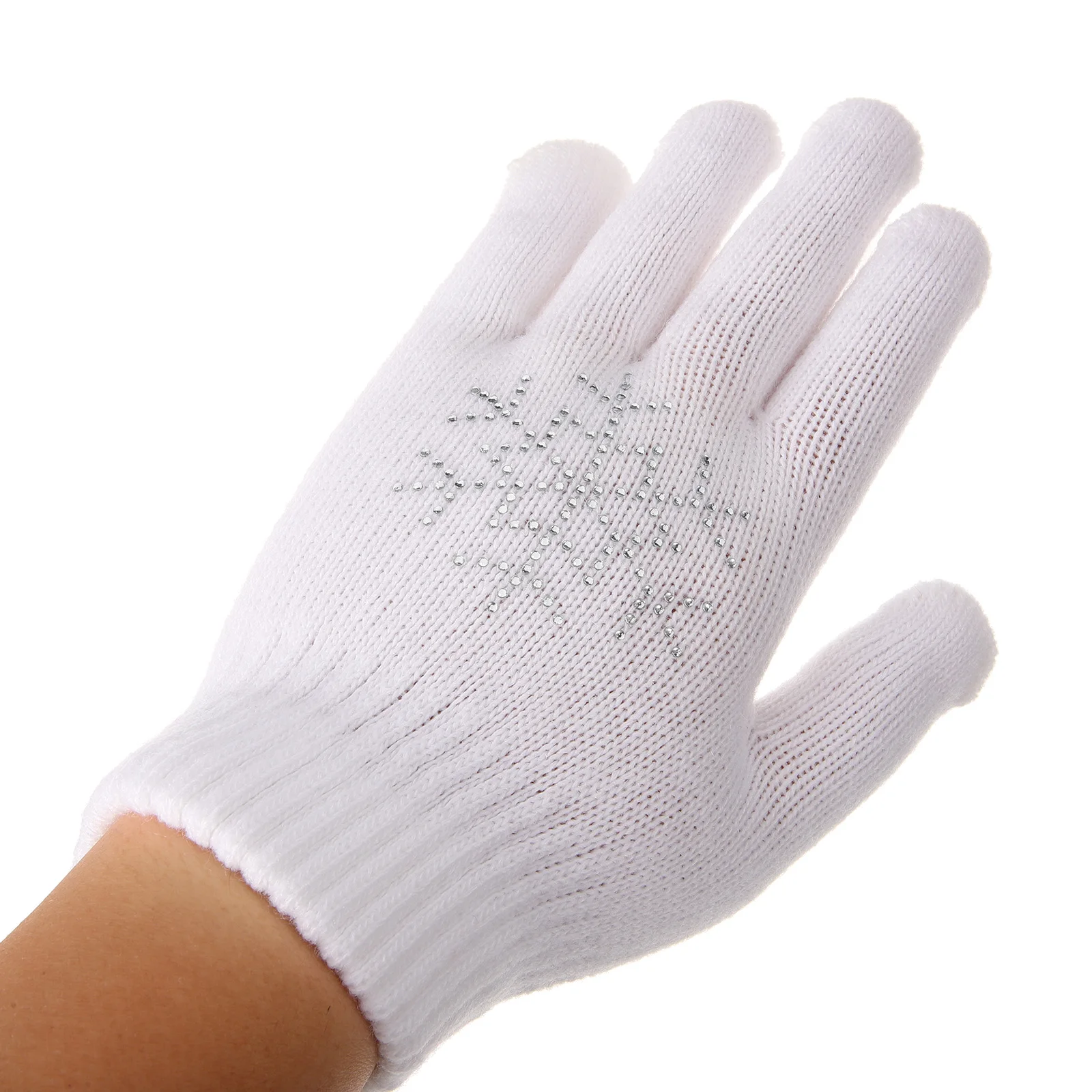 

VALICLUD 1 Pair Skating Gloves Skiing Dancing Performance Stage Party Show Gloves