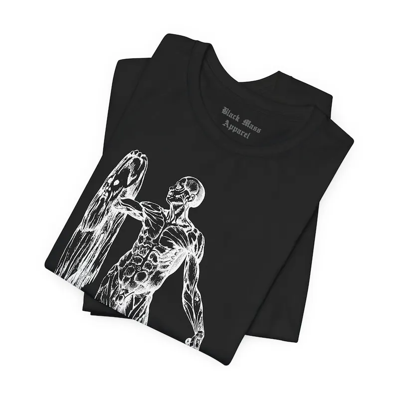 The Skinless Man - Andreas Vesalius Horror Anatomy Tee