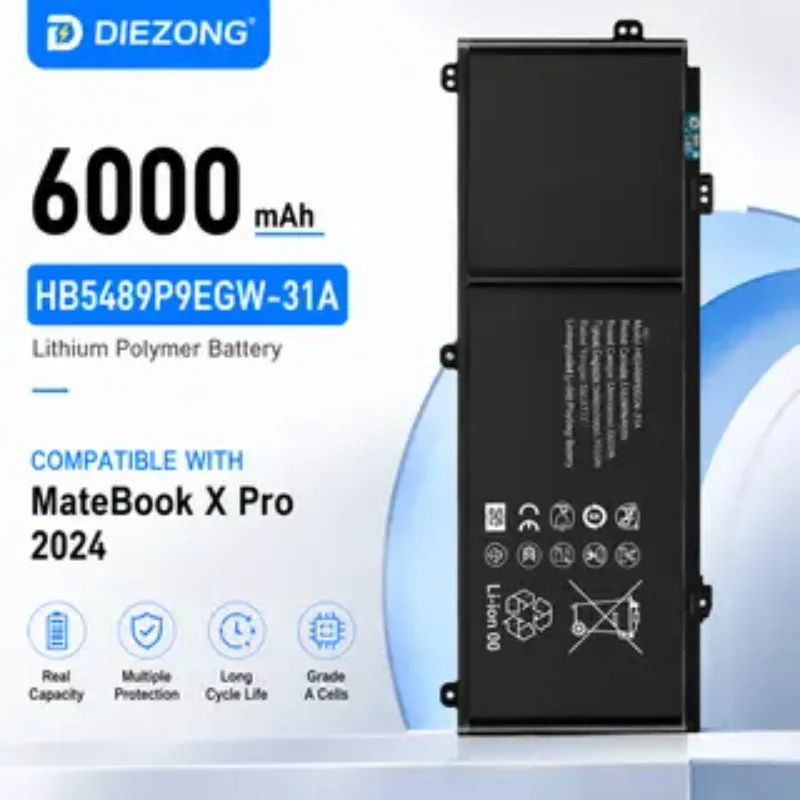 High‑quality 6000mAh for Huawei HB5489P9EGW-31A MateBook X  Pro 2024Laptop Batteries