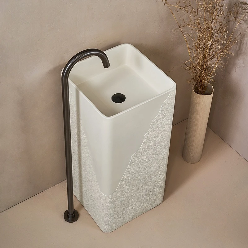 Wabi Sanfeng B & B Hotel Pillar Basin Floor-to-ceiling Integrated Wash Basin Customized Face Sink
