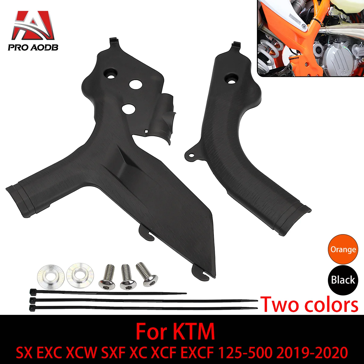 

Motorcycle Frame Guards Covers Protectors For KTM SX SXF XC XCF EXC XCW XCFW 125 150 250 300 350 450 500 EXC-F XC-W 2019-2023