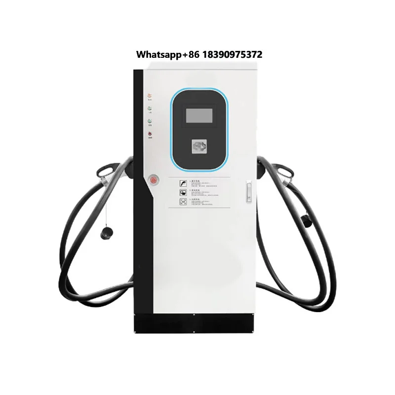 New Fast Charging Pile Commercial Industrial Electric Vehicle Charger Station LCD Screen ABS+PC Fireproof 43kW-100kW DC