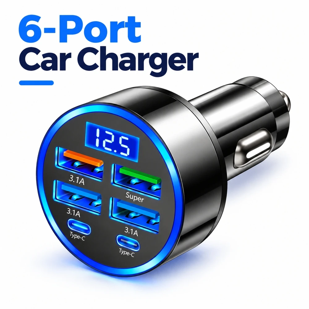 Car USB Adapter for Smartphone Charging Data Transfer Compatible with Most Devices Easy Plug and Play Solution