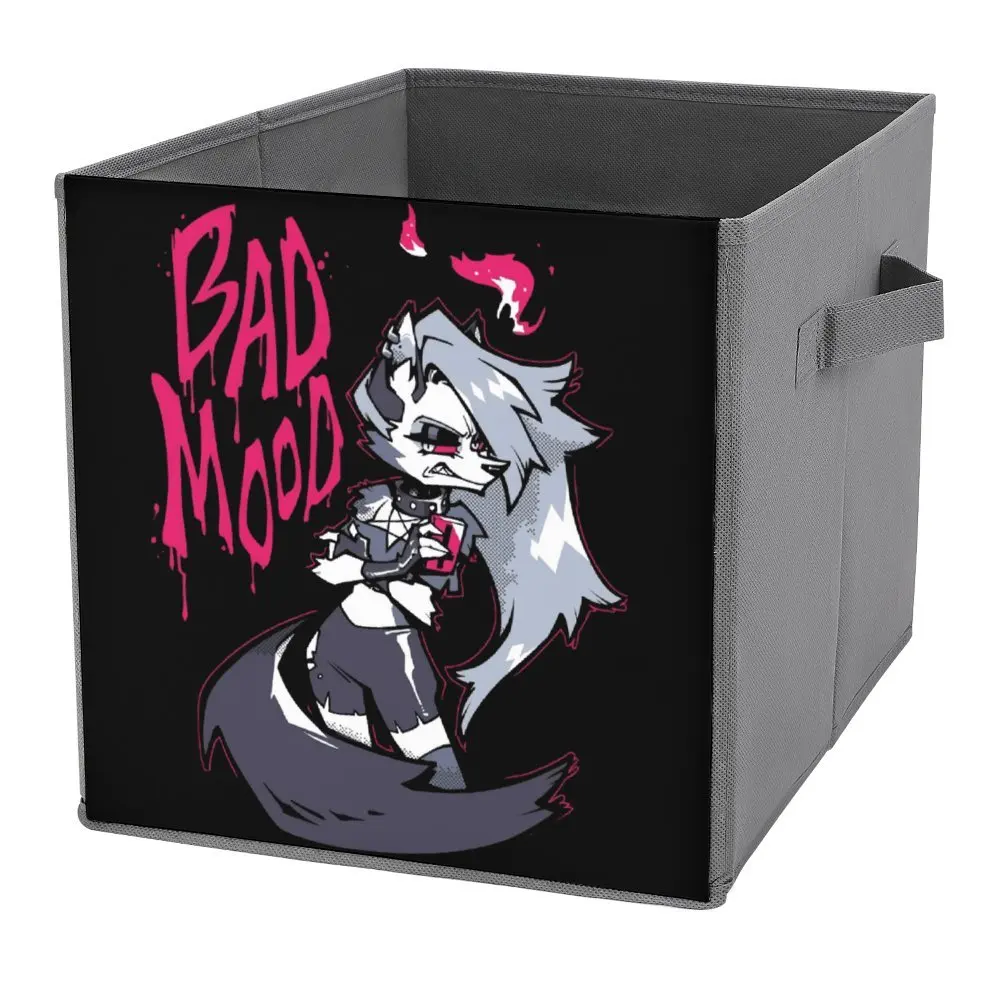 Hazbin And Hotel Helluva Loona S Bad Mood Storage Bins  Folding Storage Box Large Capacity Storage of Socks Durable Can Be Folde