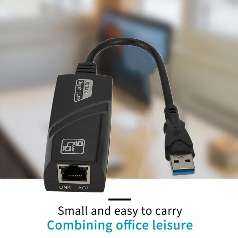 GRWIBEOU USB 3.0 to USB Rj45 랜 이더넷 어댑터, 네트워크 카드 to RJ45 랜 이더넷 어댑터, 윈도우 10 맥북 샤오미 미 미 PC용