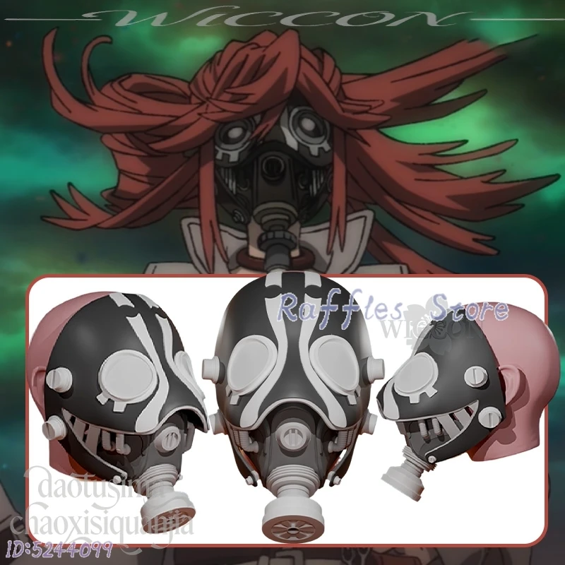 

Carnival disfraz Anime GACHIAKUTA Cosplay Riyo Reaper 3D Polylactic Acid Mask Props Accessories Horror Beast adulto mujer