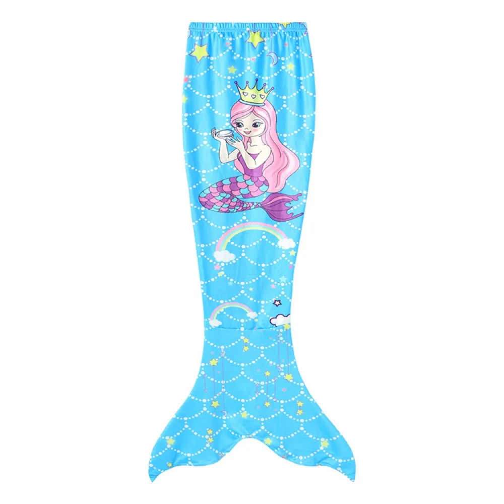 3PCS Mermaid Tails Swimwear for Swimming Girls Princess Bathing Suit Sets Kids Mermaid Swimsuit Swimable Costume