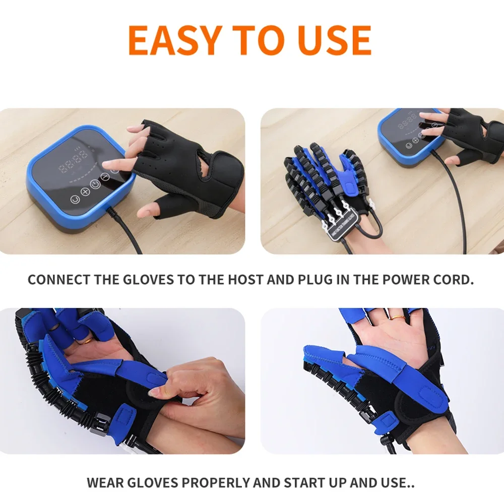 قفازات روبوت إعادة التأهيل الذكية قفاز تدريب إعادة التأهيل العناية بالأصابع وظيفة اليد قفازات التدريب لشلل نصفي السكتة الدماغية