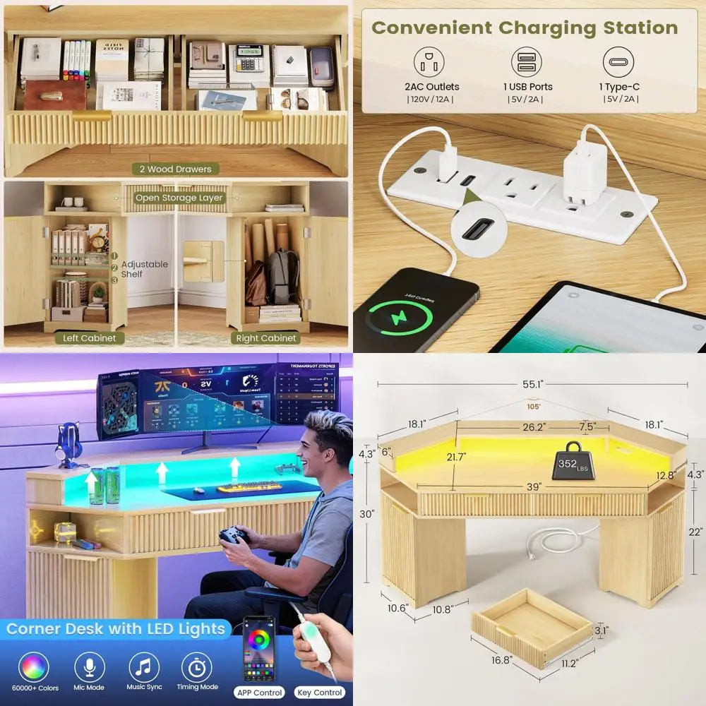 Computer Desk With …