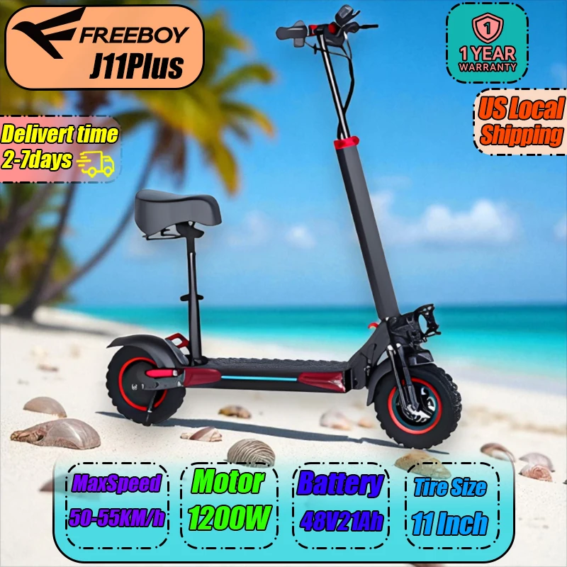

Freeboy J11PLUS EScooters 1200 Вт мотор 48V21AH аккумулятор электронный скутер для взрослых городские виды спорта на открытом воздухе внедорожный электрический скутер