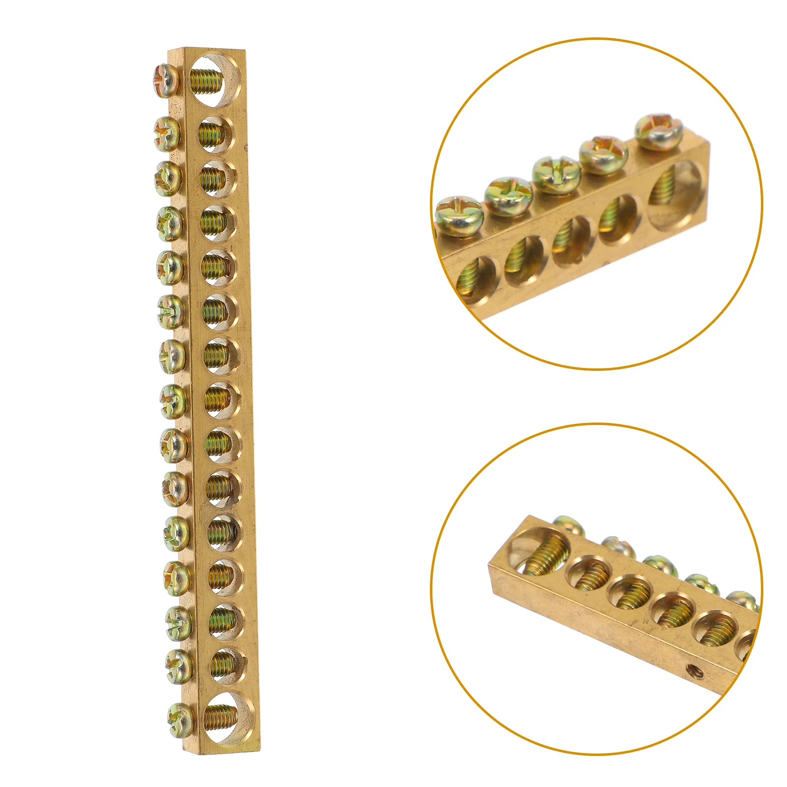 

Copper Terminal Block Bus Bar Grounding Neutral Distribution Panel Heavy Duty Electrical Box Cabinet Connection