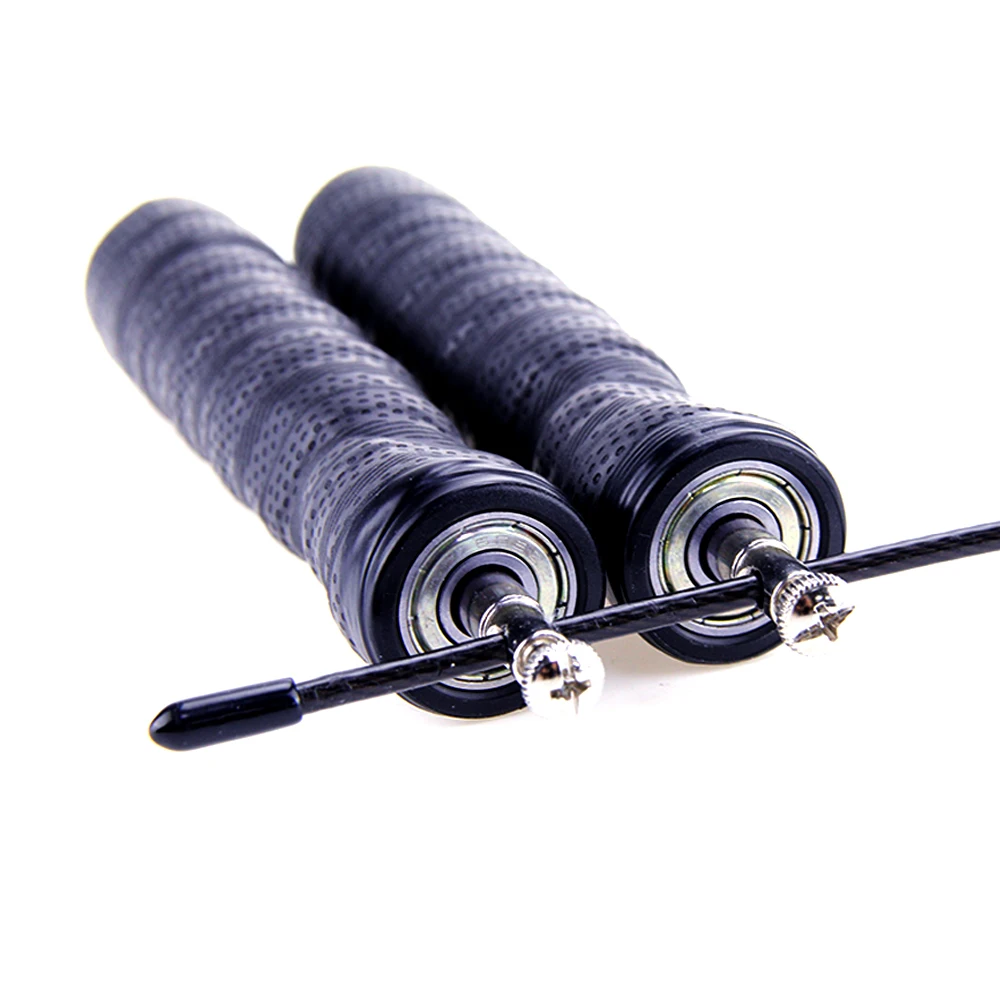 Fitness High Quality Fast Heavy Speed Steel Wire Sweatband Handle Cable Adjustable Bearing Speed Skipping Jump Rope