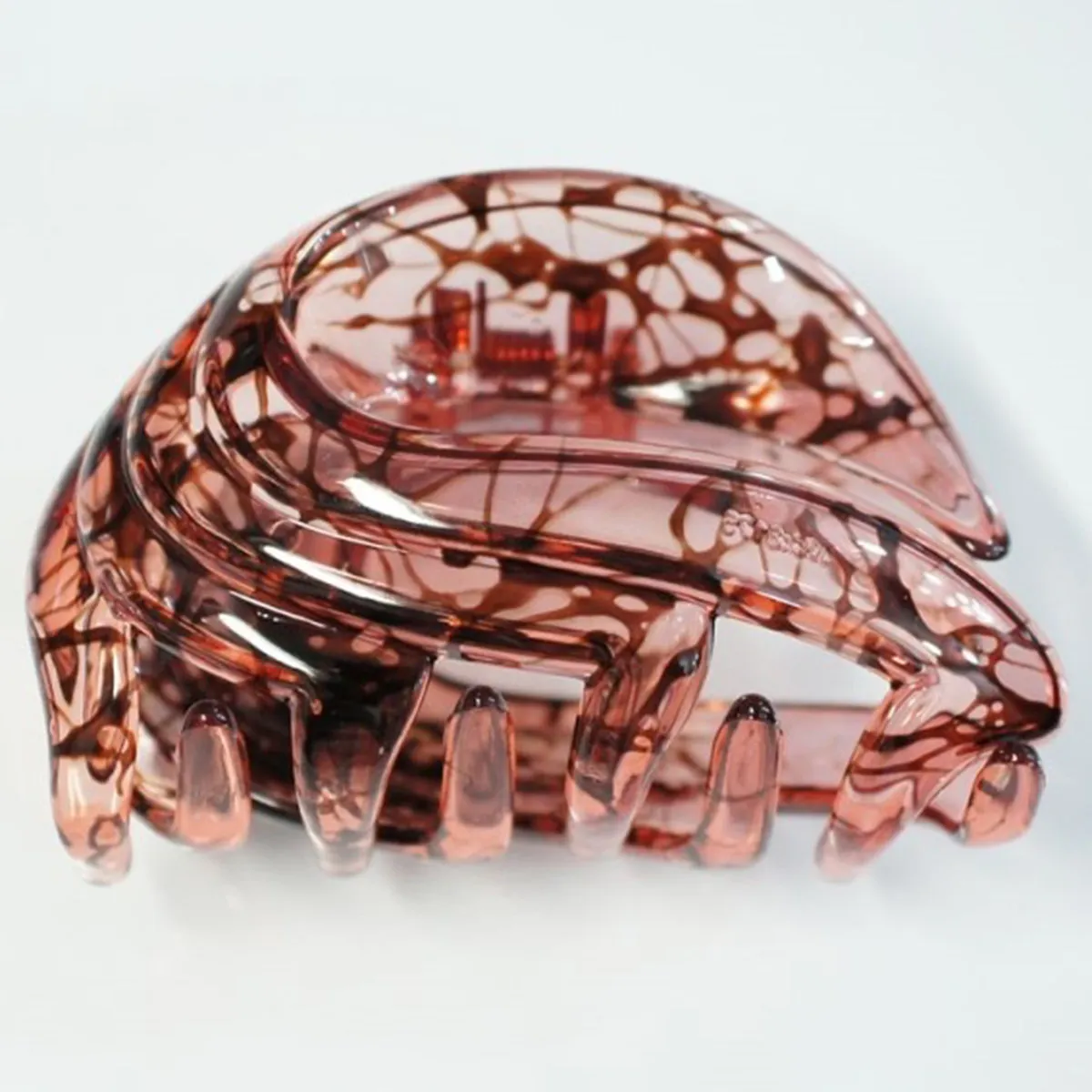 

3Pcs Large Hair Clips Resin Ponytail Holder Clips Strong Tension Shark Jaw Clamps Fashionable Hair Grips for Work Party Beach