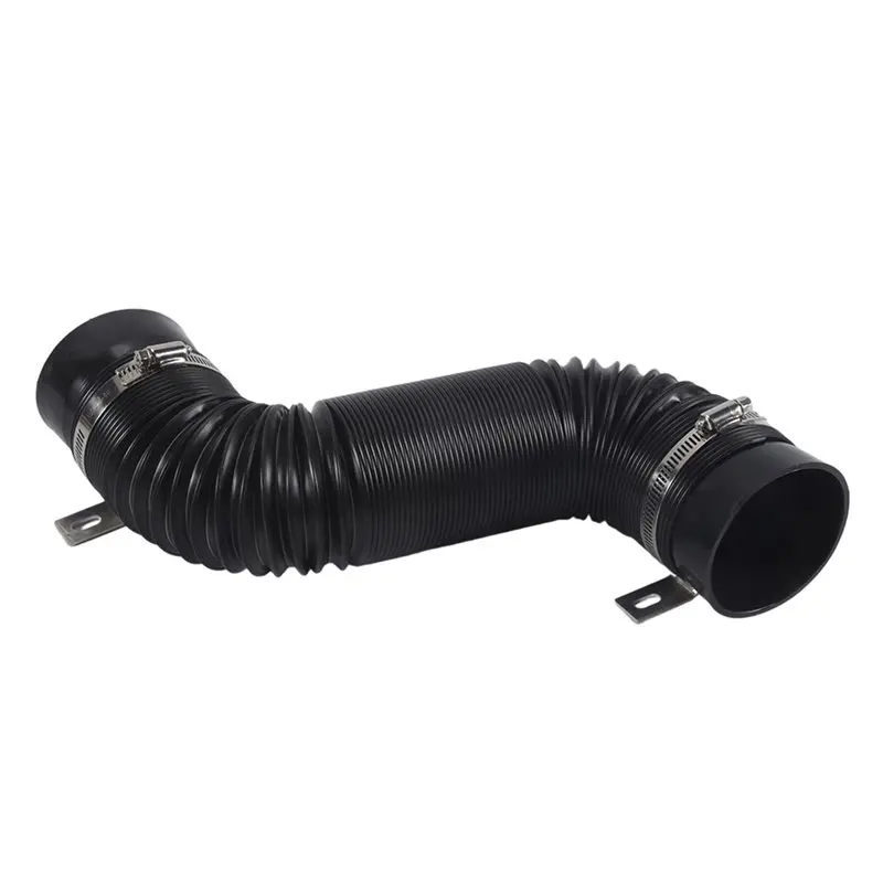 Universal Flexible Car Engine Cold Air Intake Hose Inlet Ducting Feed Tube Pipe With Connector-A91R