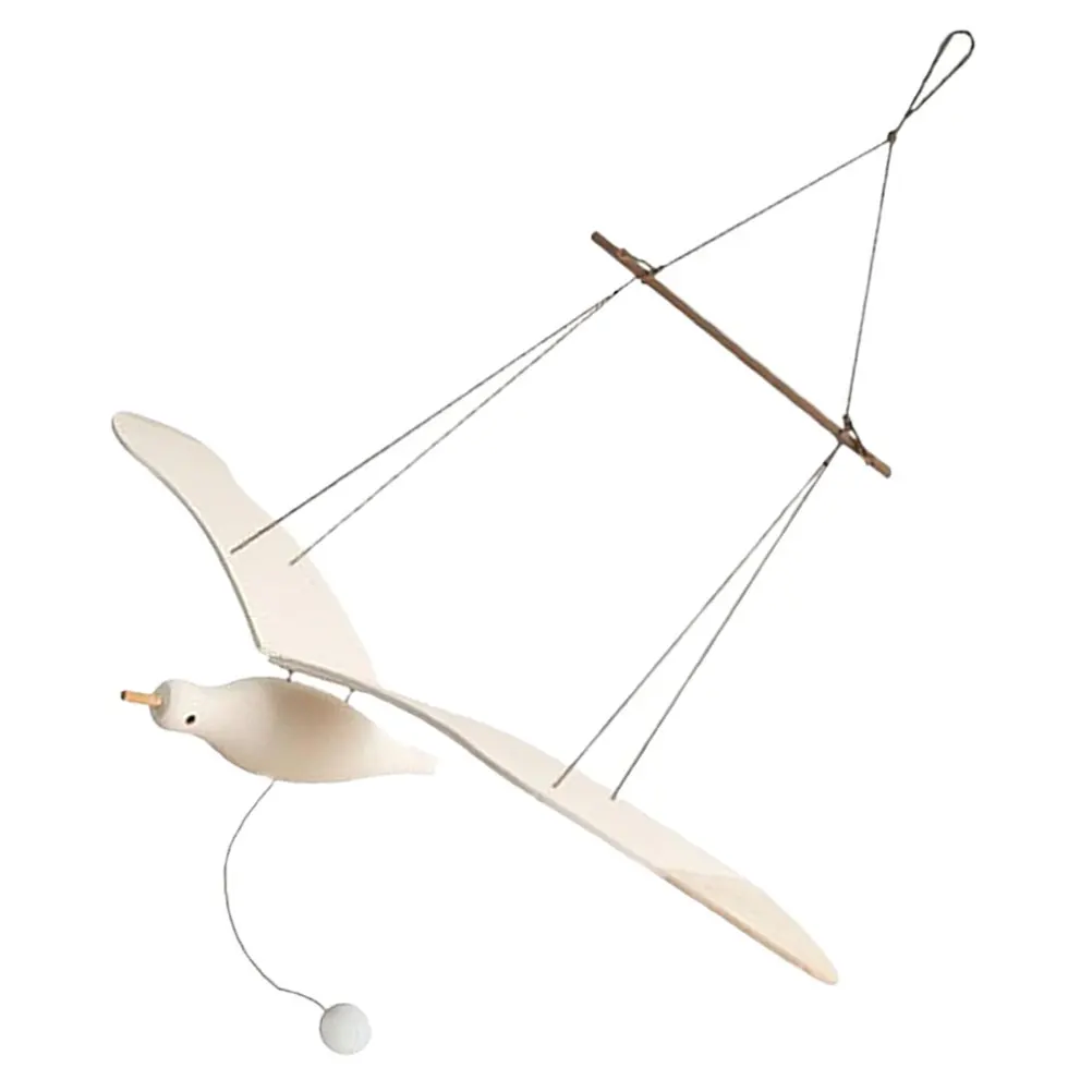 

Wood Bird Hanging Decor, Handcrafted Wall Pendant For Bedroom Nursery Room, Festive Home Decoration, Christmas Party