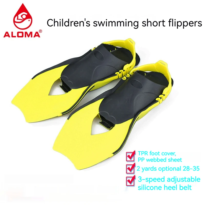 New Adjustable Open Heel Swimming Flippers Practice Swimming Snorkeling Auxiliary Flippers Water Swimming Equipment