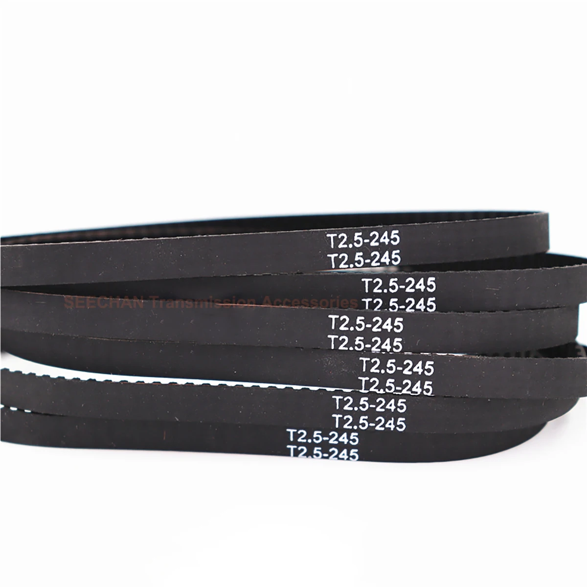 Trapezoidal Tooth T2.5 Synchronous Belt Perimeter 272.5 - 512.5mm Rubber with Fiberglass Core Width 6/10/15/20mm Timing Belt