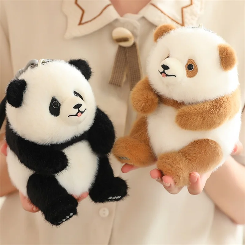 Exquisite Panda-Plüschanhänger, Panda-Stofftierspielzeug, Kawaii-Plüsch-Schlüsselanhänger, kleine Panda-Spielzeuge, Plüsch-Panda-Anhänger