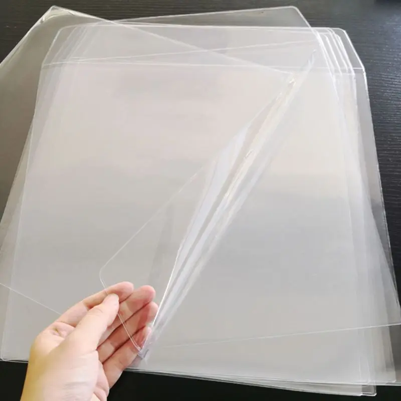 5 Pçs/saco Engrossado Material PVC Manga Exterior Registro Bolsa Protetora Capa para 12 Polegadas para Recipientes Registros