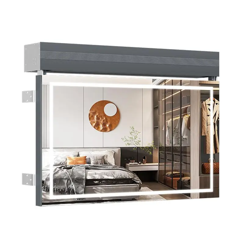 

Intelligent electric lifting hidden mirror dresser makeup mirror bedroom integrated makeup table combination storage