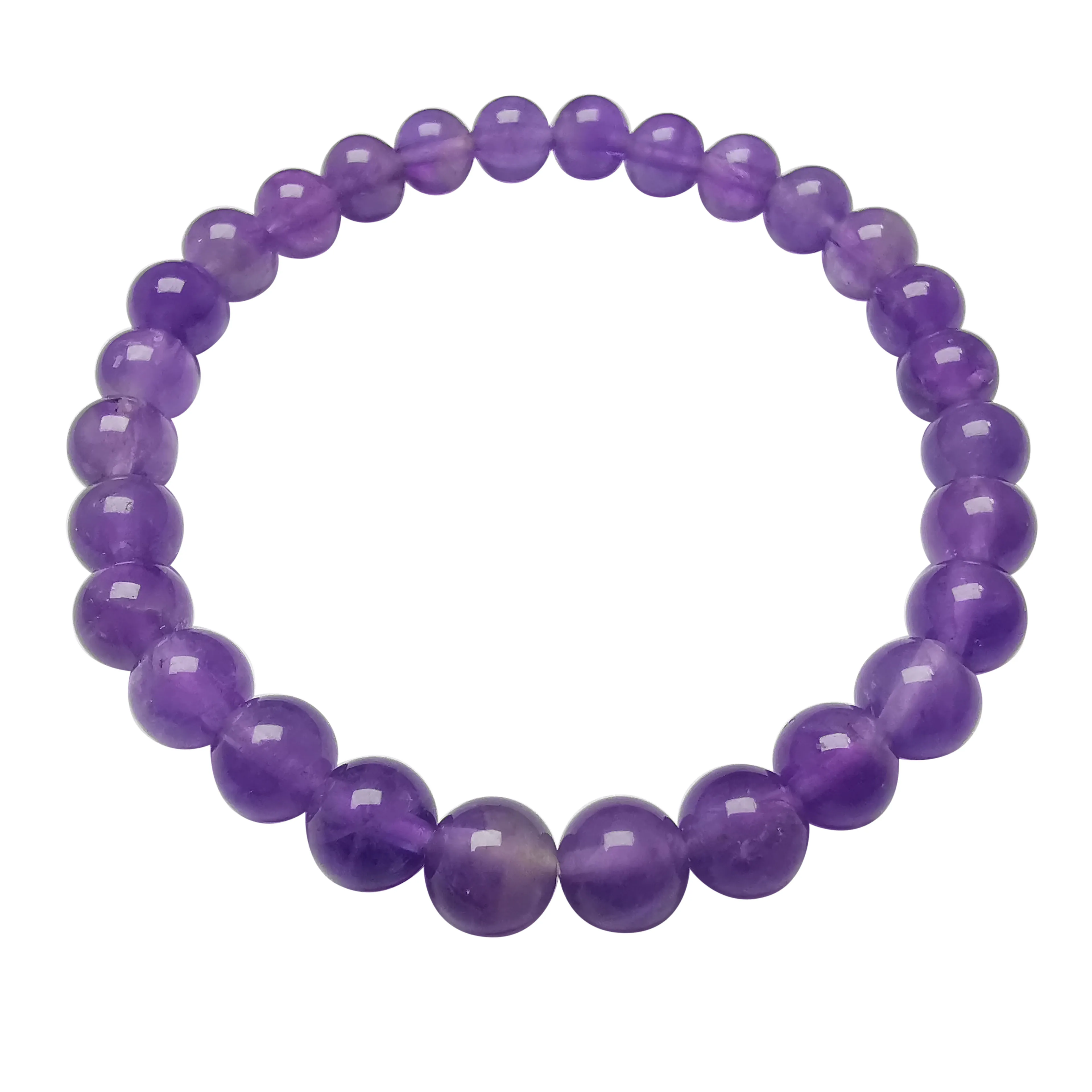 Amethyst Bead energy Bracelet