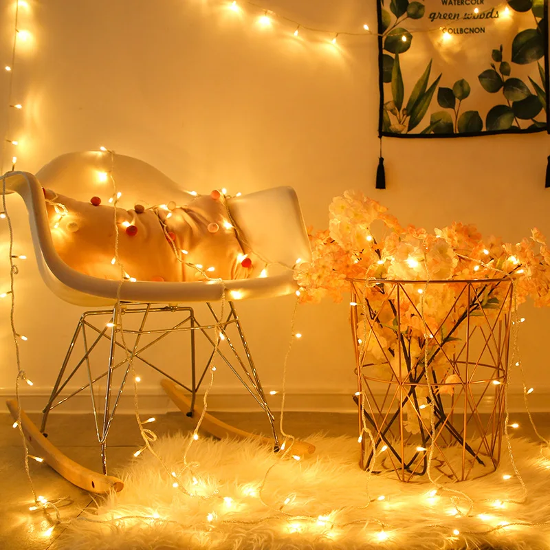 1/3/4/10M LED Fairy Garland Light แบตเตอรี่ขับเคลื่อนไฟกันน้ํากลางแจ้ง String สําหรับห้องนอนงานแต่งงานตกแต่งสวน