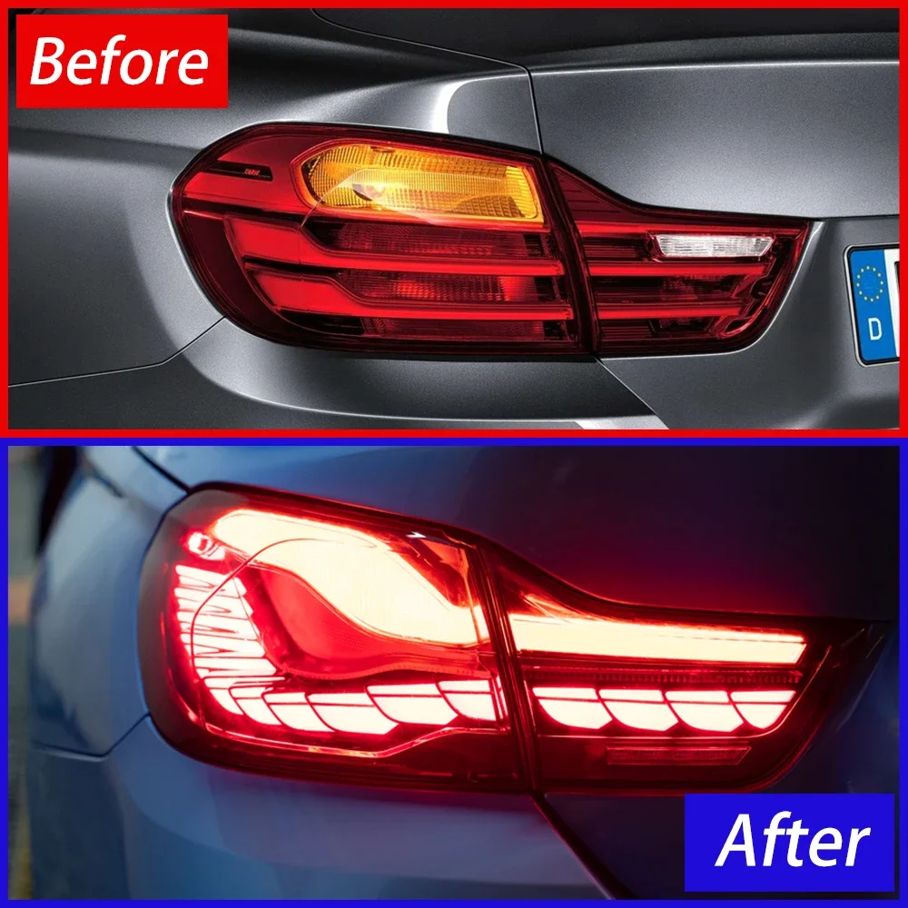 

Автомобильные задние фонари для BMW 4 серии F32 F36 F82 F83 M4 GTS 425i 430i 2013-2020 светодиодные высококачественные задние фонари с чешуей дракона, аксессуары
