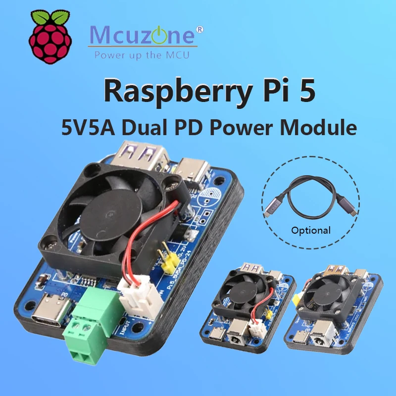 

Raspberry Pi 5 5V5A Dual PD Power Module