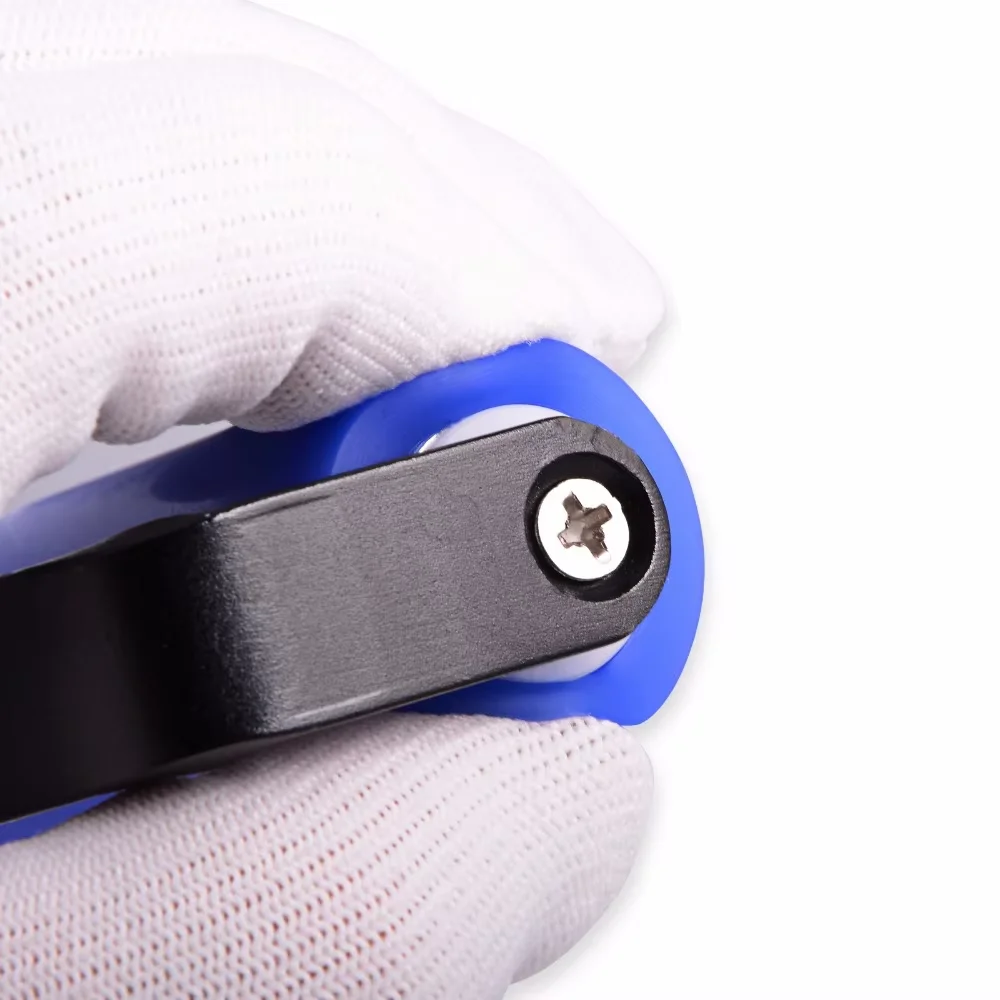 EHDIS Anti‑Static Silicone Manual Roller Soft Rubber Squeegee Wheel Static Sticky Cleaner Tool for Automotive Pasting