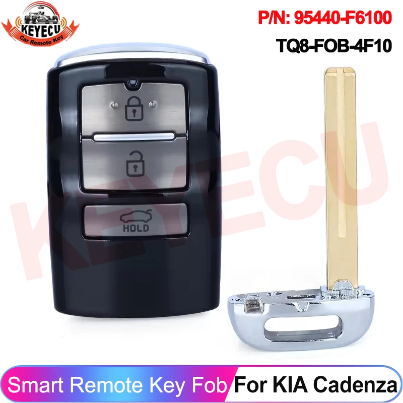 

KEYECU 95440-F6100 FCC ID: TQ8-FOB-4F10 For KIA Cadenza 2016 2017 2018 2019 433MHz ID47 Chip Smart Keyless Car Key Remote Fob