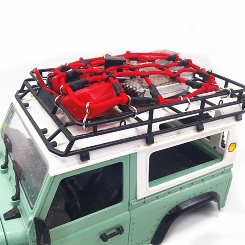 BAAA-RC ملحقات قطع غيار السيارات شبكة أمتعة مرنة لـ 1/12 MN D90 D99 MN99S، أسود