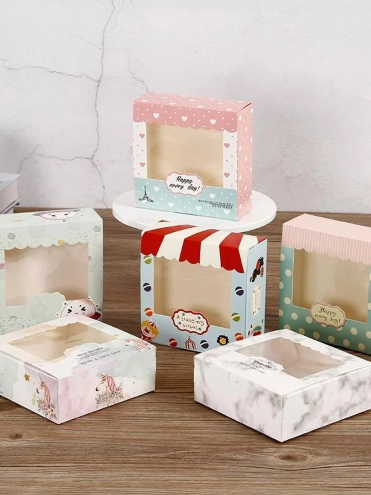 Caja de Embalaje para Pastelería Personalizable de 28 Piezas, Caja de Regalo de Plástico con Absorción al Vacío para Pasteles, Bizcochos y Huevos, Herramienta para Hornear y Cocinar