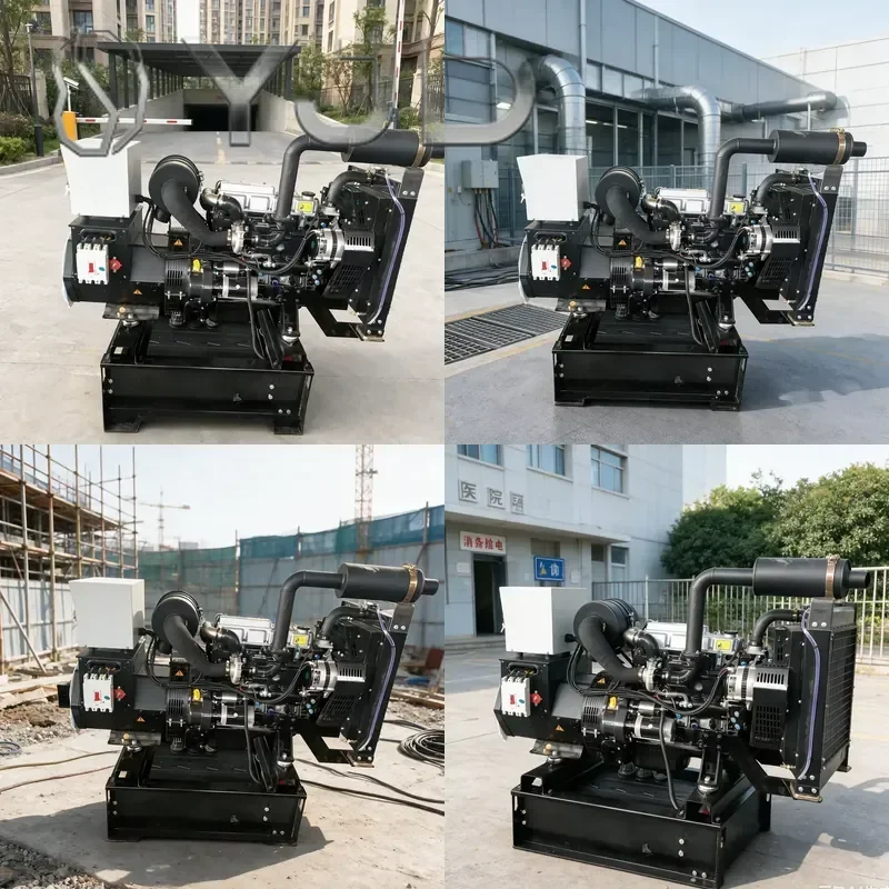 YJD 30kW Industrial Open Frame Diesel Generator Set 230V 400V 50Hz 1500RPM Three Phase Standby Genset for Factory