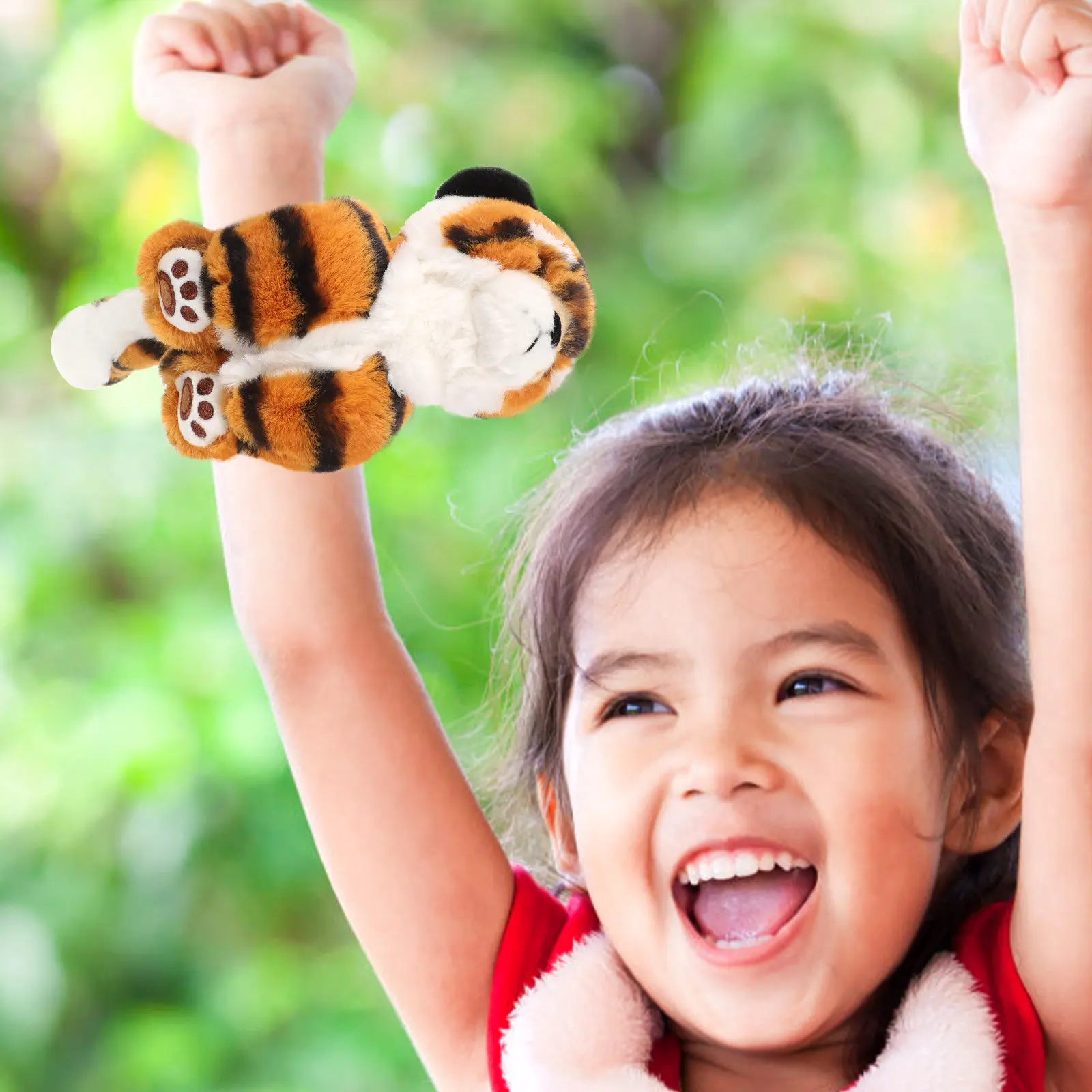 

Animal Slap Bracelet Skin Friendly Kids Snap Band Jungle Theme Party Gifts Bulk Christmas Favor Holiday Wristband