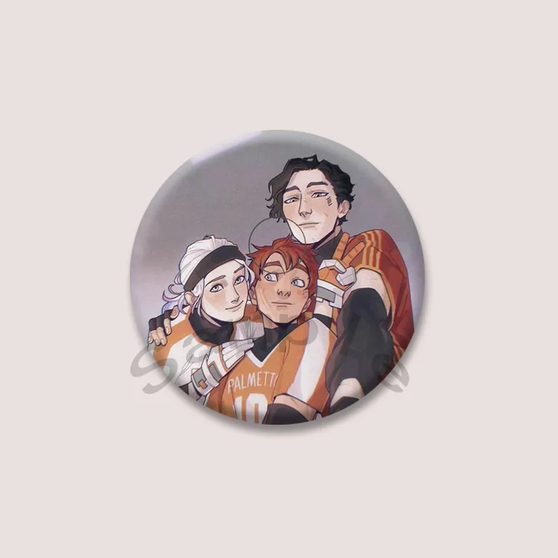 The Foxhole Court Coin Badges Custom Cartoon Neil Josten Round Brooch on Backpack Cosplay Lapel Pins Jewelry Accessories Gifts - Image 5