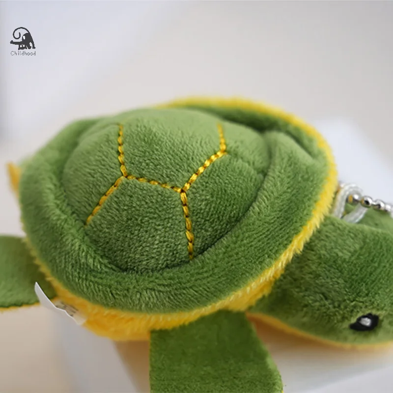 Cute Cartoon Turtle Keychain Anti-Lost Keyring Children Kawaii Stuffed Animal Doll Bag Pendant Decoration Akcesoria Prezenty