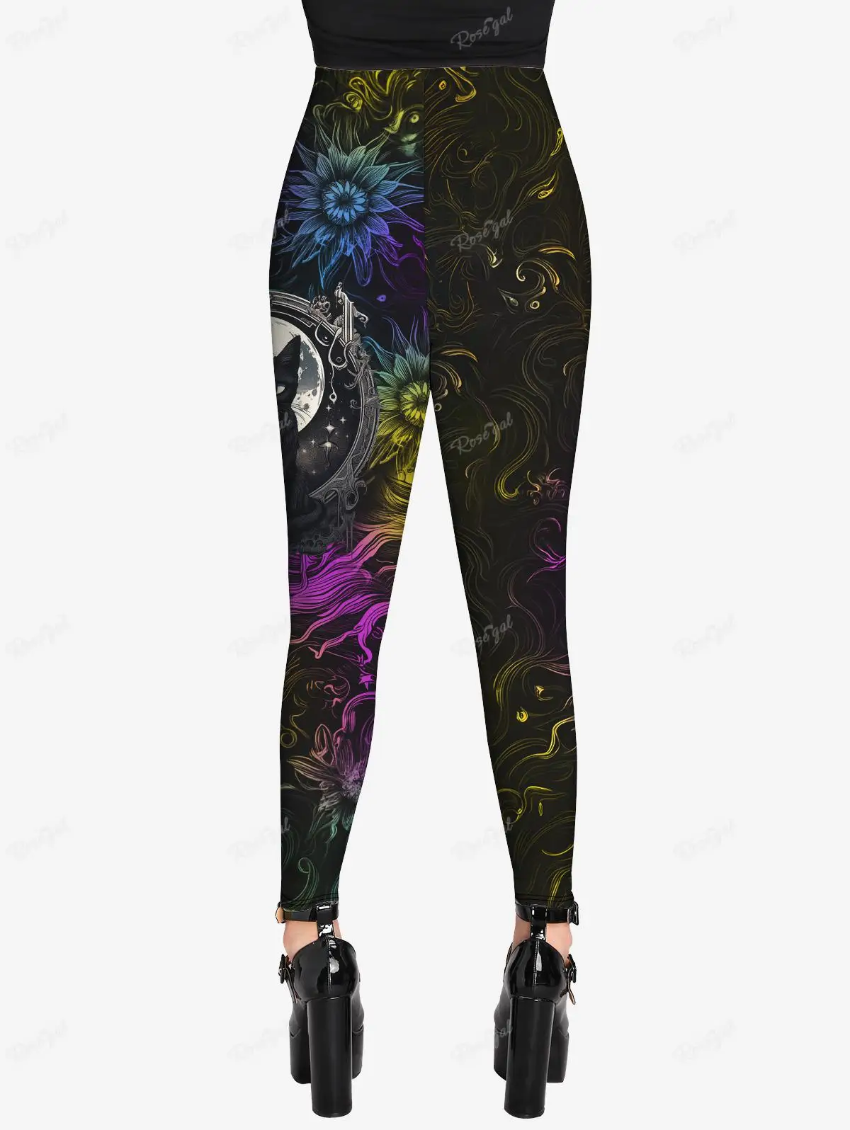 Leggings góticos de talla grande para mujer, pantalones pitillo con estampado 3D de Calavera, Gato y dinosaurios, para todas las estaciones, XS-6X