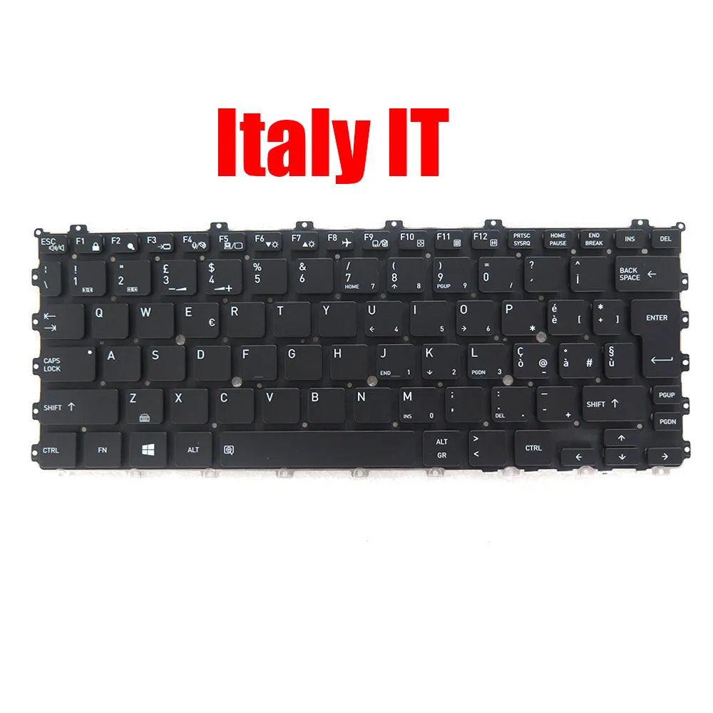 GR IT SP UK Laptop Keyboard For Dynabook For Portege X30W-J Germany Italy Spanish United Kingdom Black With Backlit