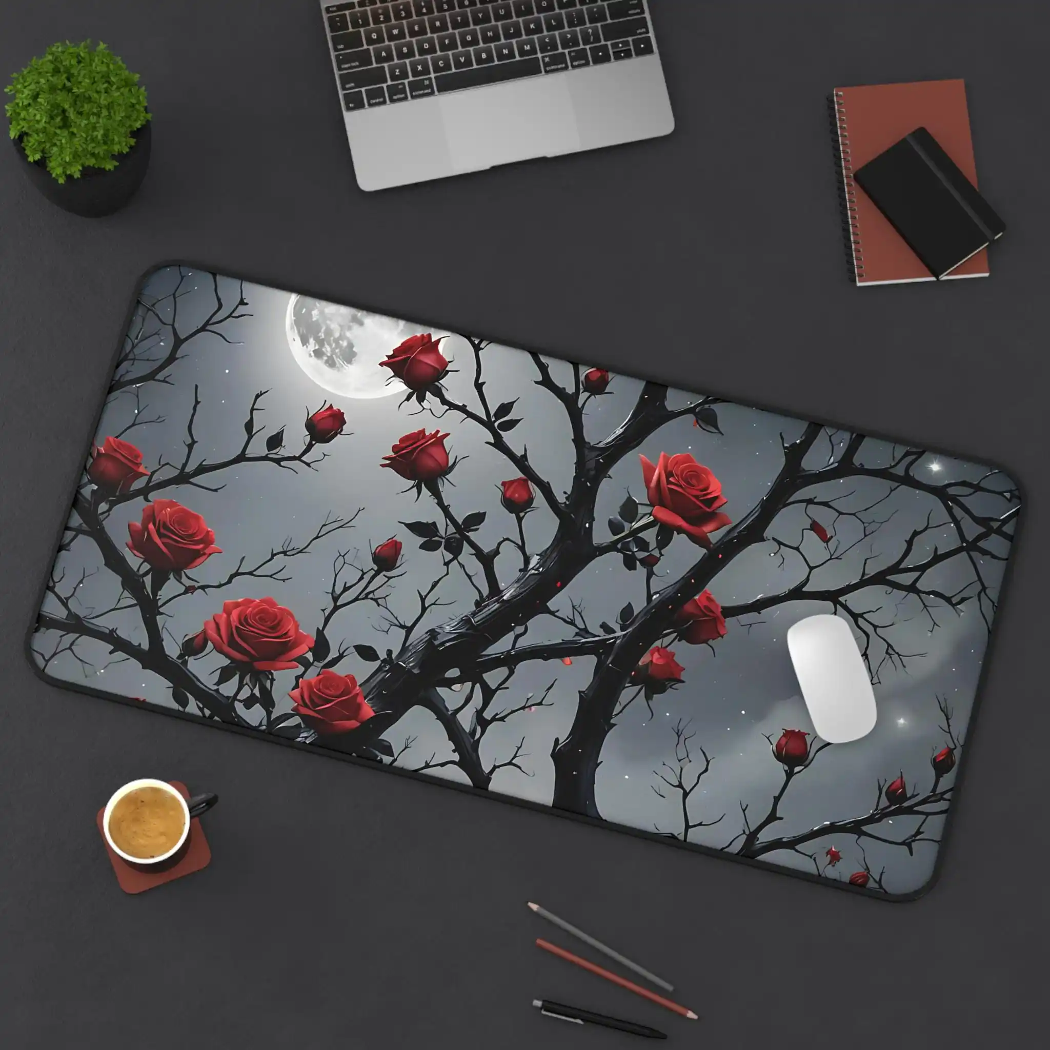 

Beautiful Rose Mouse Pad, Non-Slip Waterproof Gaming Mouse Pad, Rose Gaming Desk Decorative Pad, Perfect Gift for Girlfriend