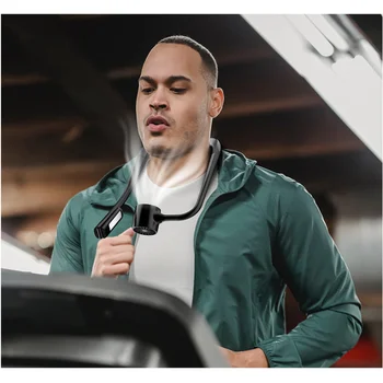 미니 캠핑 목 걸이식 선풍기, 휴대용 USB 충전식 접이식 야외 스포츠 조명, 환풍기, 공기 냉각기, 목 팬, 신제품 