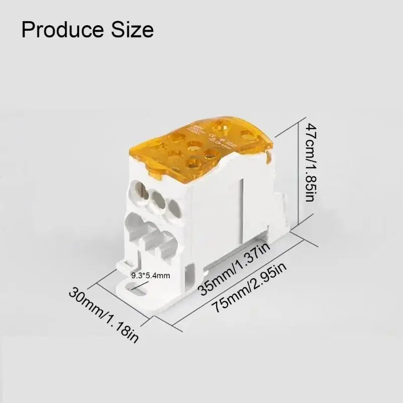 652F Quick Connection Small Wire Terminals 1 In 6 Out 160A for Multifunction Wiring Need