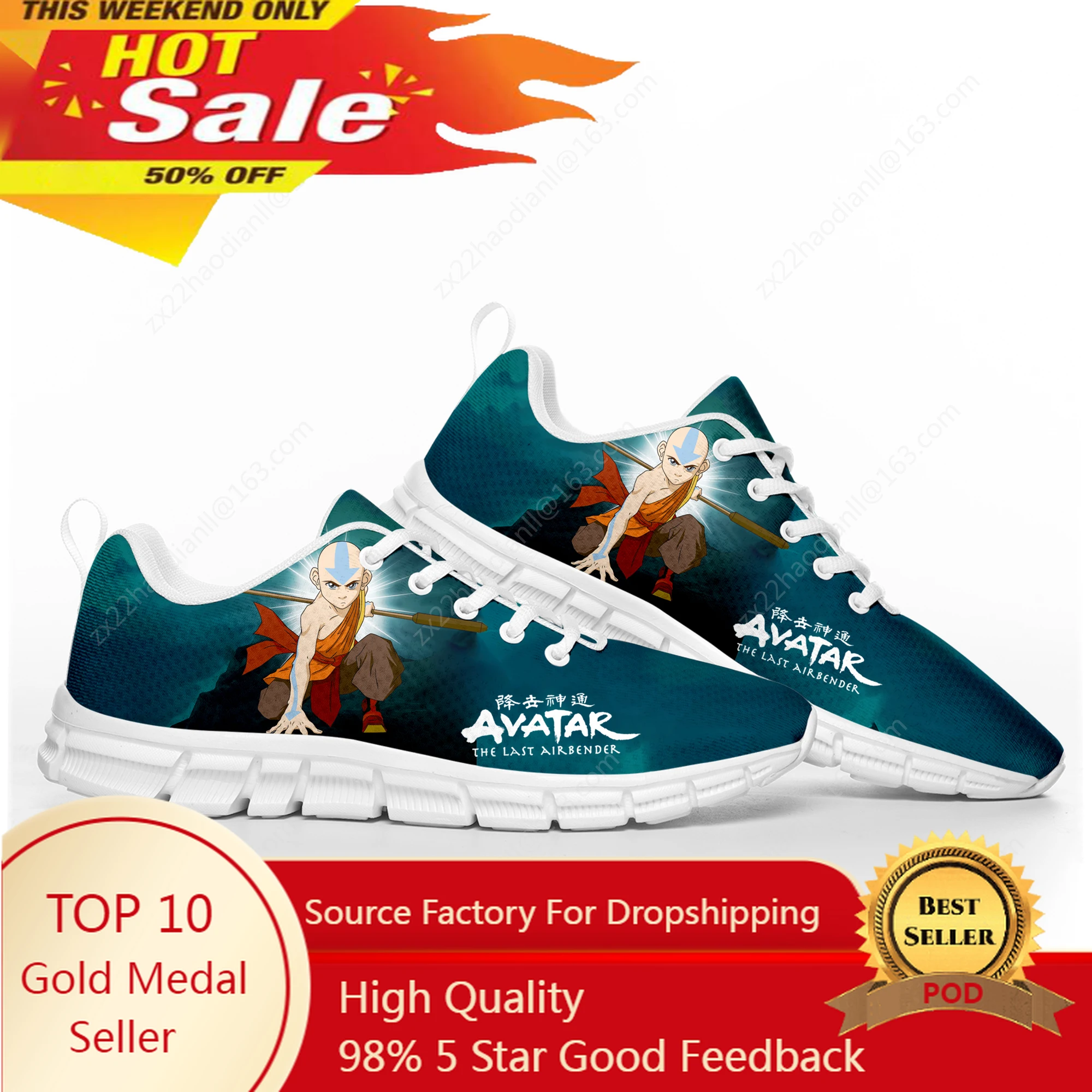 Avatar The Last Airbender Sports Shoes Mens Womens Teenager Kids Children Sneakers Custom High Quality Sneaker Couple White Shoe