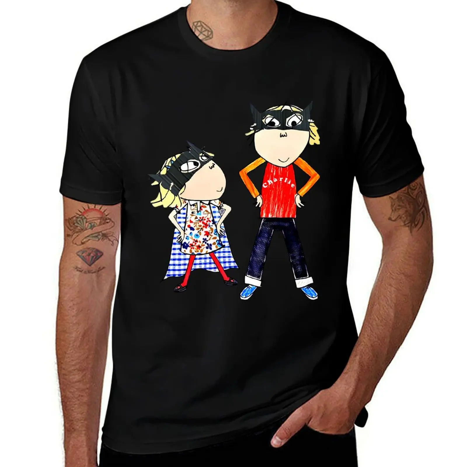 Charlie Fictional Children- Charlie brother T-Shirt Soft Touch Basic Cotton T-Shirt