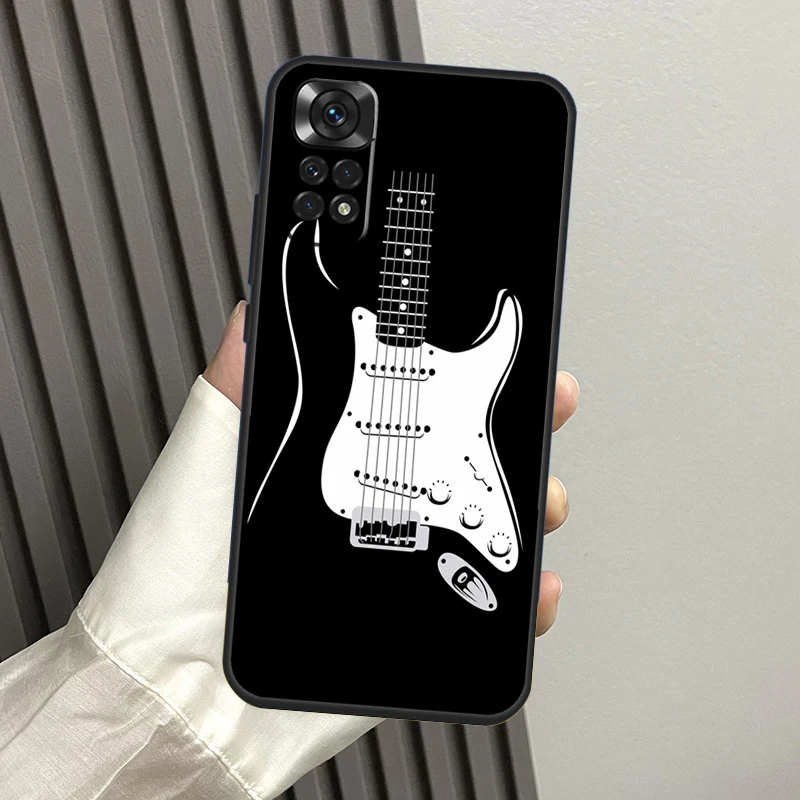 Guitar Music Phone Case For Xiaomi Redmi Note 12 11 8 9 10 Pro 10S 11S 8T Redmi 10C 10A 10 12C 9C Funda