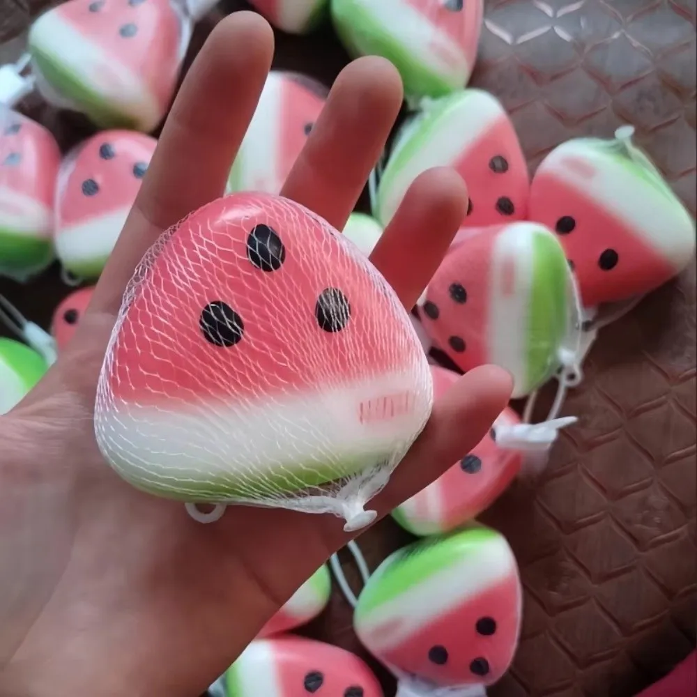 Soft Ice Skin Anti-stress Squeeze Slow Rebound Squishy Texture Watermelon Stress Reliever​​ Stress Reliever