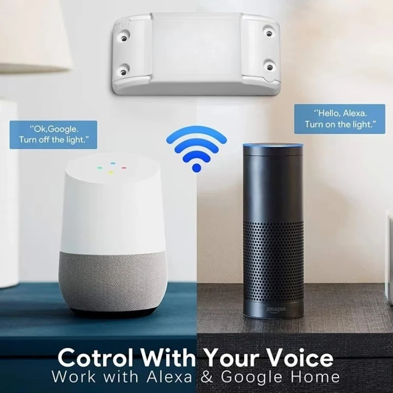 WiFi Smart Plug 10A EU US Standard Works with Alexa Google Home Tuya Ewelink App Remote Control Timer CE FCC RoHS
