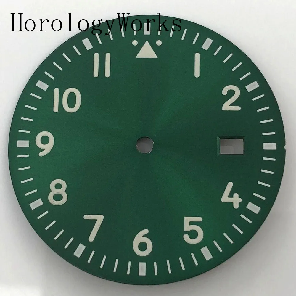 أجزاء ساعة مضيئة بقرص معقم 34 مم تناسب الحركة الميكانيكية الأوتوماتيكية NH35/NH36